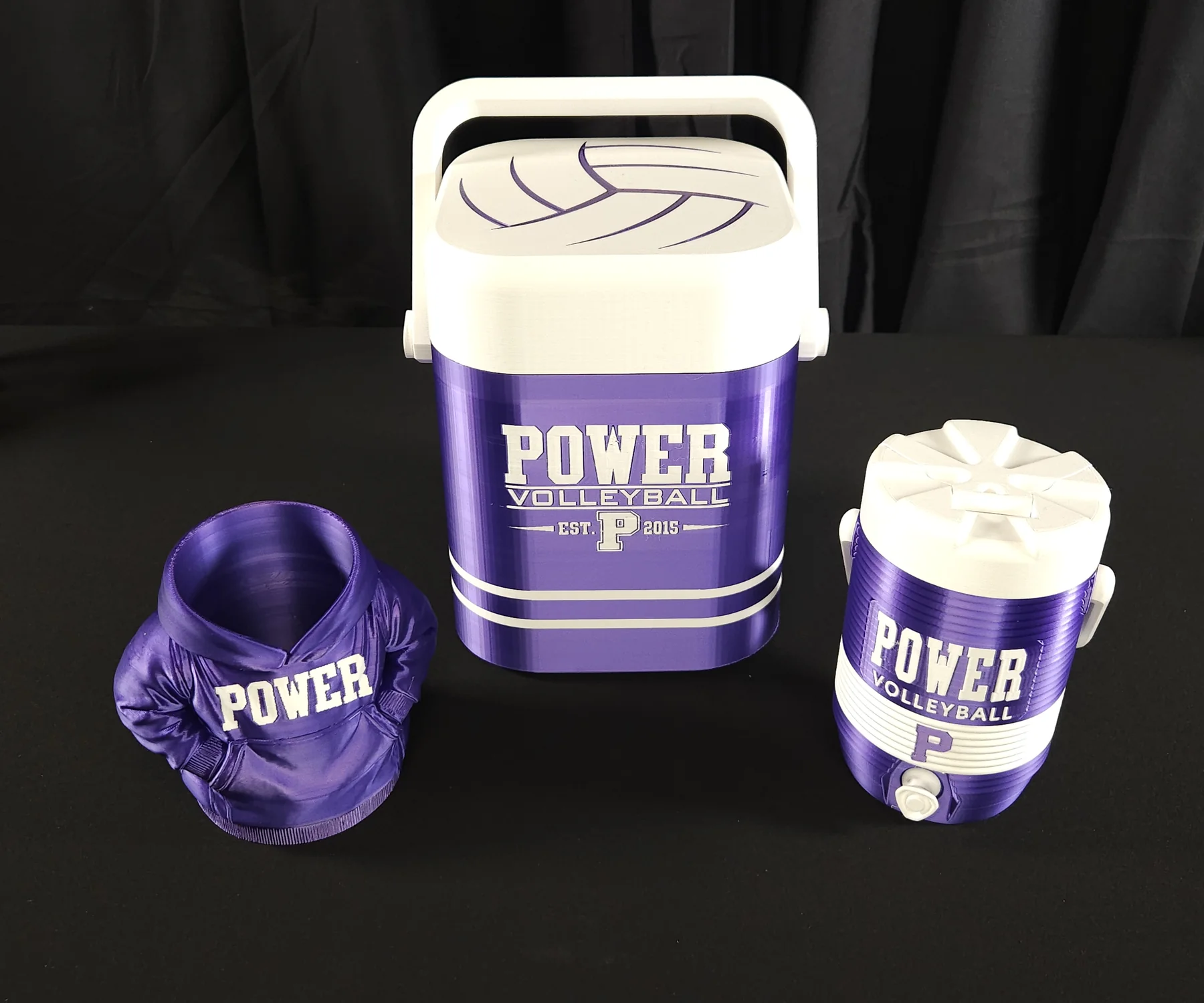 Assortment of personalized team koozie styles