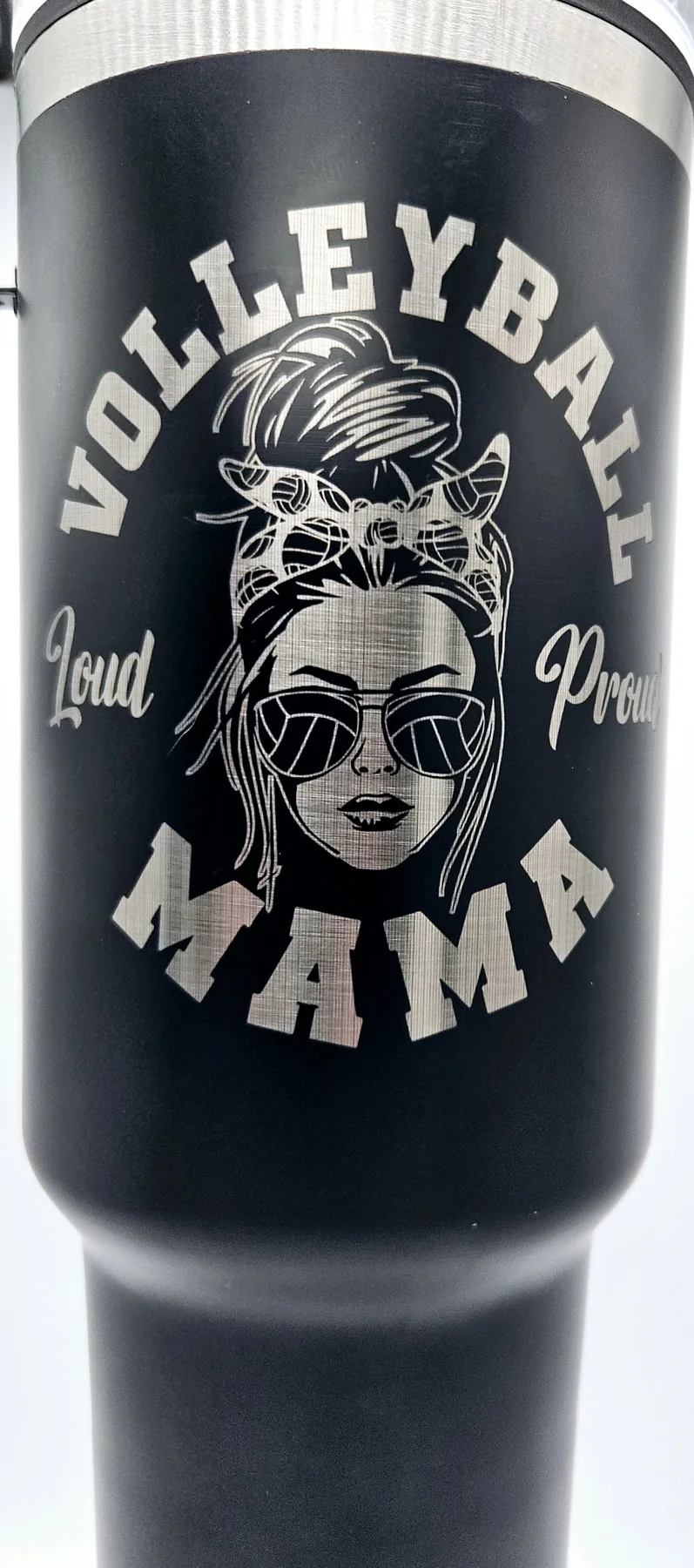 Real Volleyball Mama personalized tumbler